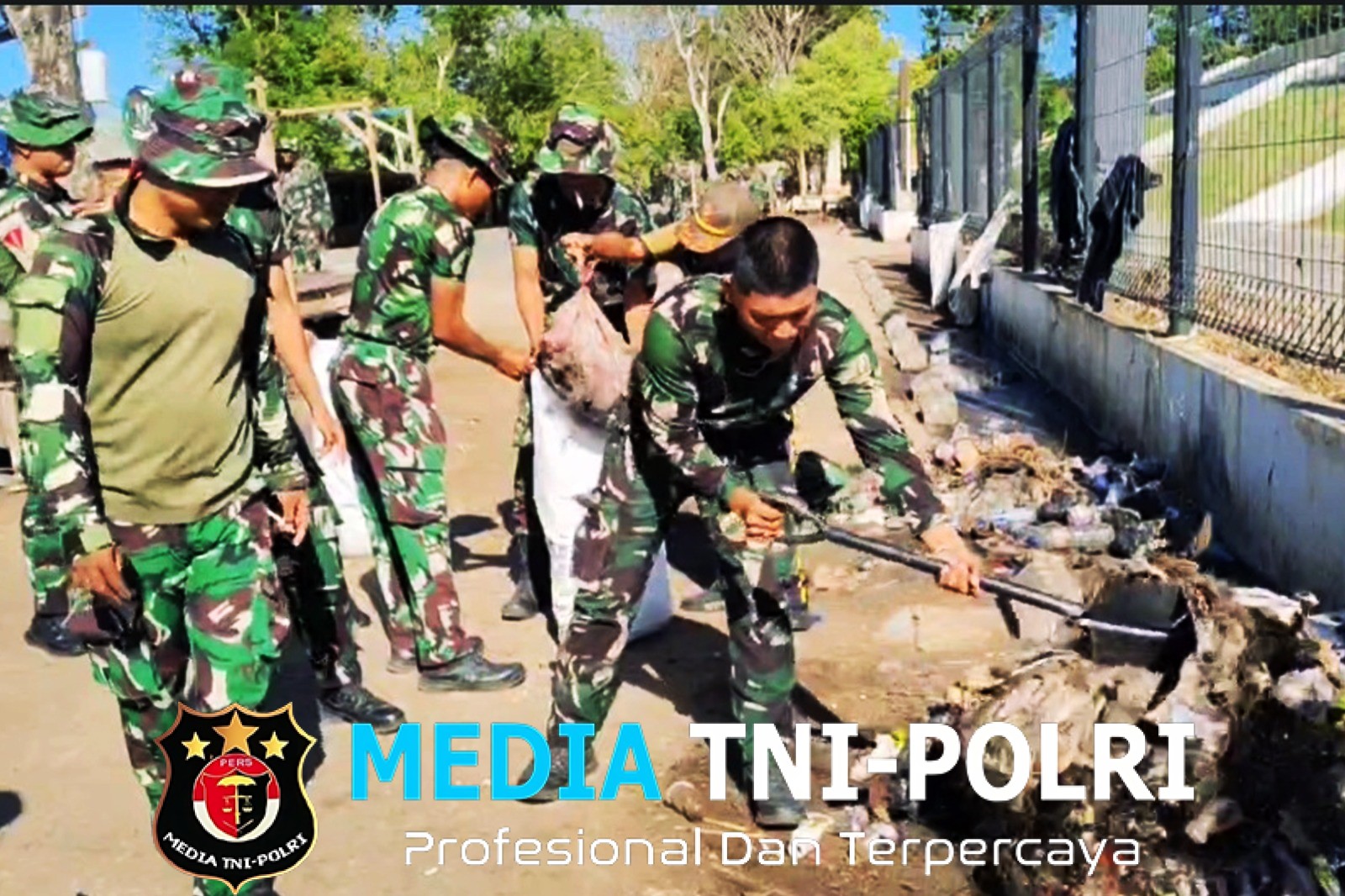 Kodim 1707/Merauke Bersama TNI-Polri dan Instansi Pemerintah Bersatu Wujudkan Merauke Bersih