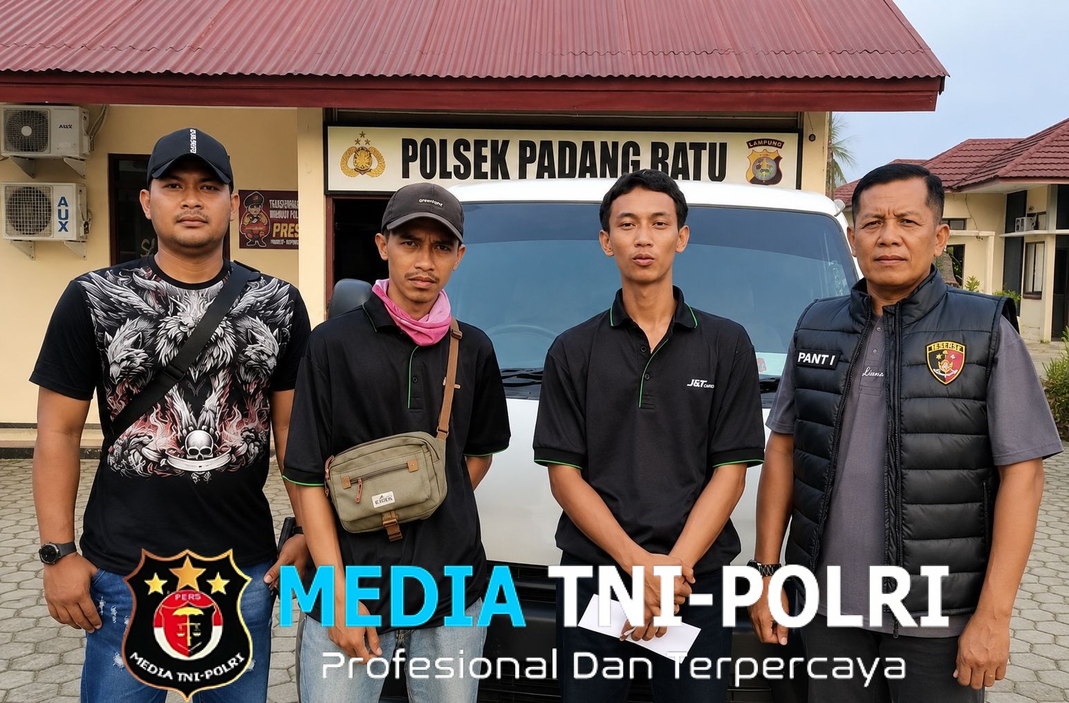 Respons Cepat Polsek Padang Ratu, Mobil Operasional Pengiriman Paket yang Dicuri Berhasil Diamankan dalam Waktu Kurang dari 30 Menit