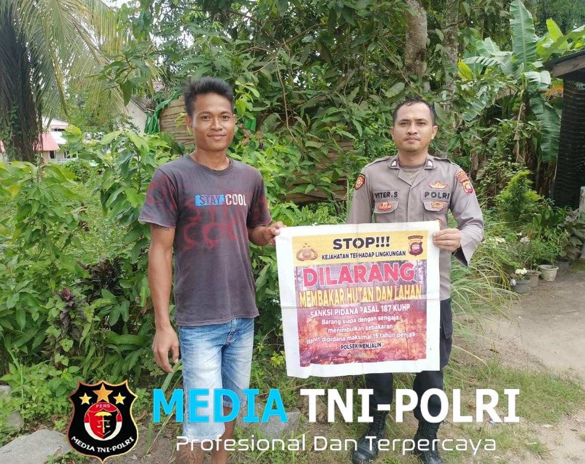 Polsek Menjalin Intensifkan Patroli dan Sosialisasi Karhutla untuk Cegah Kebakaran Hutan dan Lahan