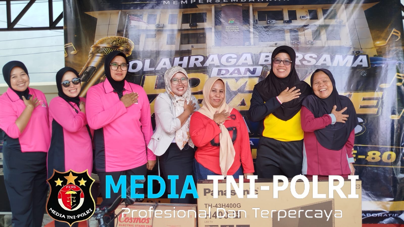 Semarak HUT Bhayangkara ke-80, Polsek Tambun Selatan Gelar Olahraga Bersama dan Lomba Karaoke Fals