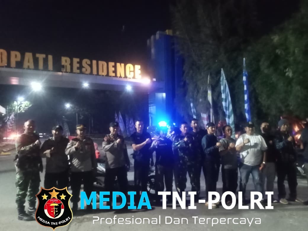 Polsek Tambun Selatan Gelar Patroli KRYD Bersama Tiga Pilar dan Karang Taruna