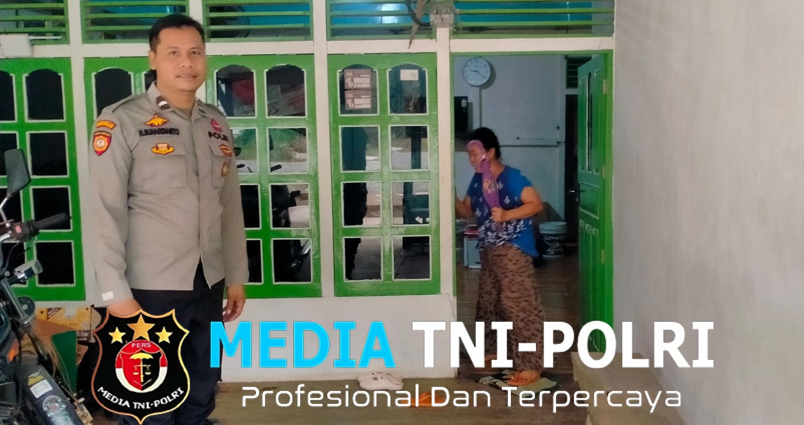 Silahturahmi Di rumah Warganya, Polisi Ajak Warganya Cegah Pembobolan Rumah Kosong Ditinggalkan Oleh Penghuni