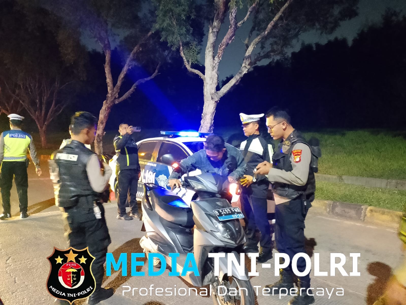 Jaga Jakarta Jaga Bekasi, Patroli Skala Besar Polres Metro Bekasi Sisir Titik Rawan hingga Dini Hari