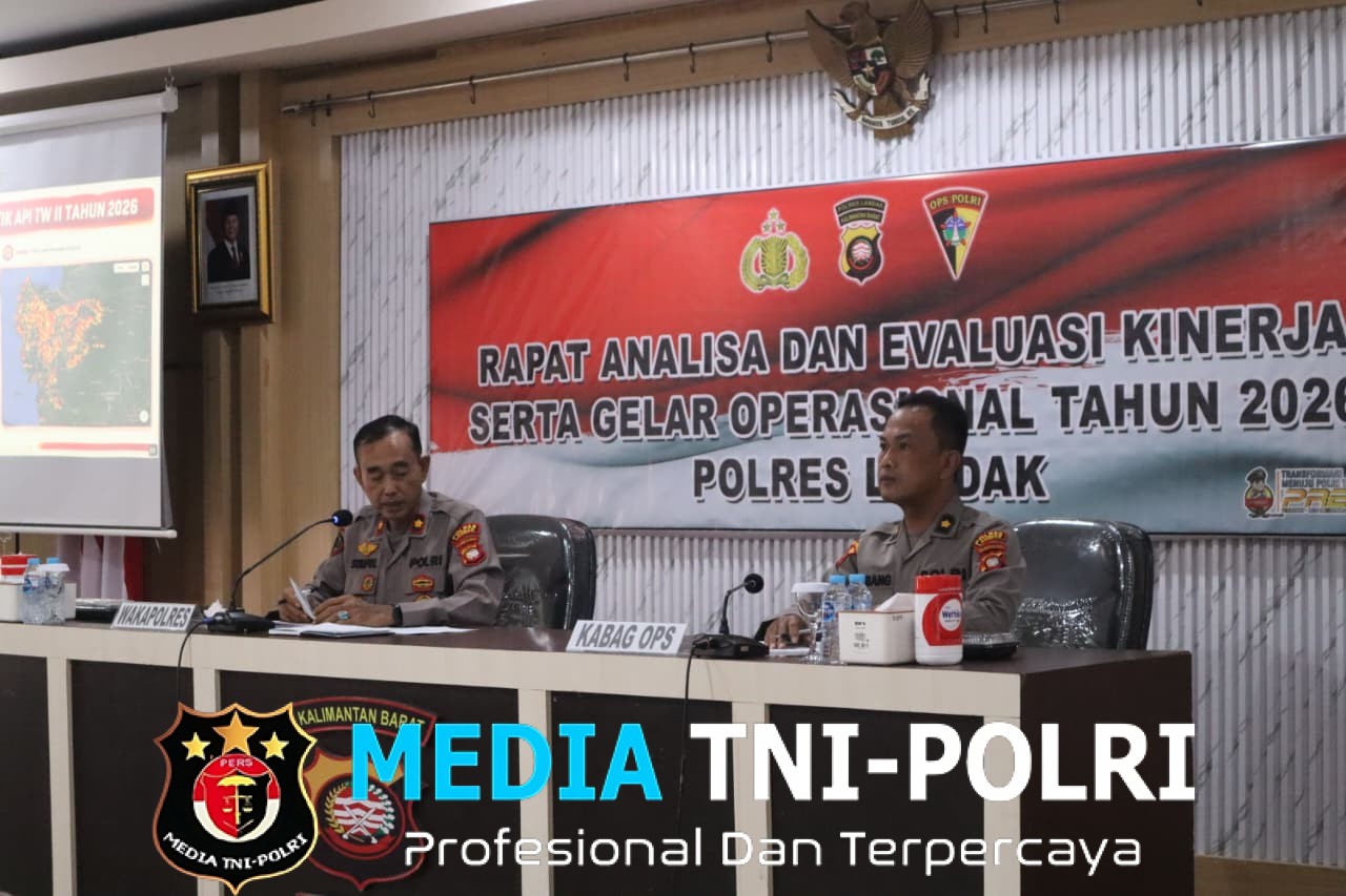 Polres Landak Gelar Anev Kinerja Triwulan II 2026, Evaluasi Capaian dan Tingkatkan Pelayanan kepada Masyarakat