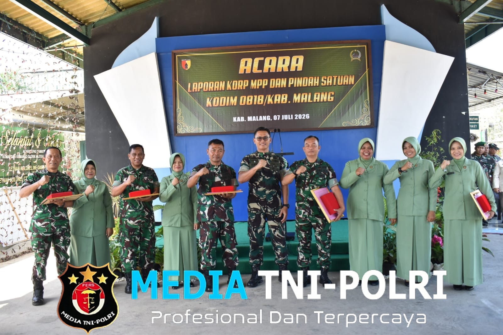 Dandim 0818/Malang-Batu Pimpin Korps Anggota MPP dan Pindah Satuan, Wujud Penghargaan atas Dedikasi Prajurit