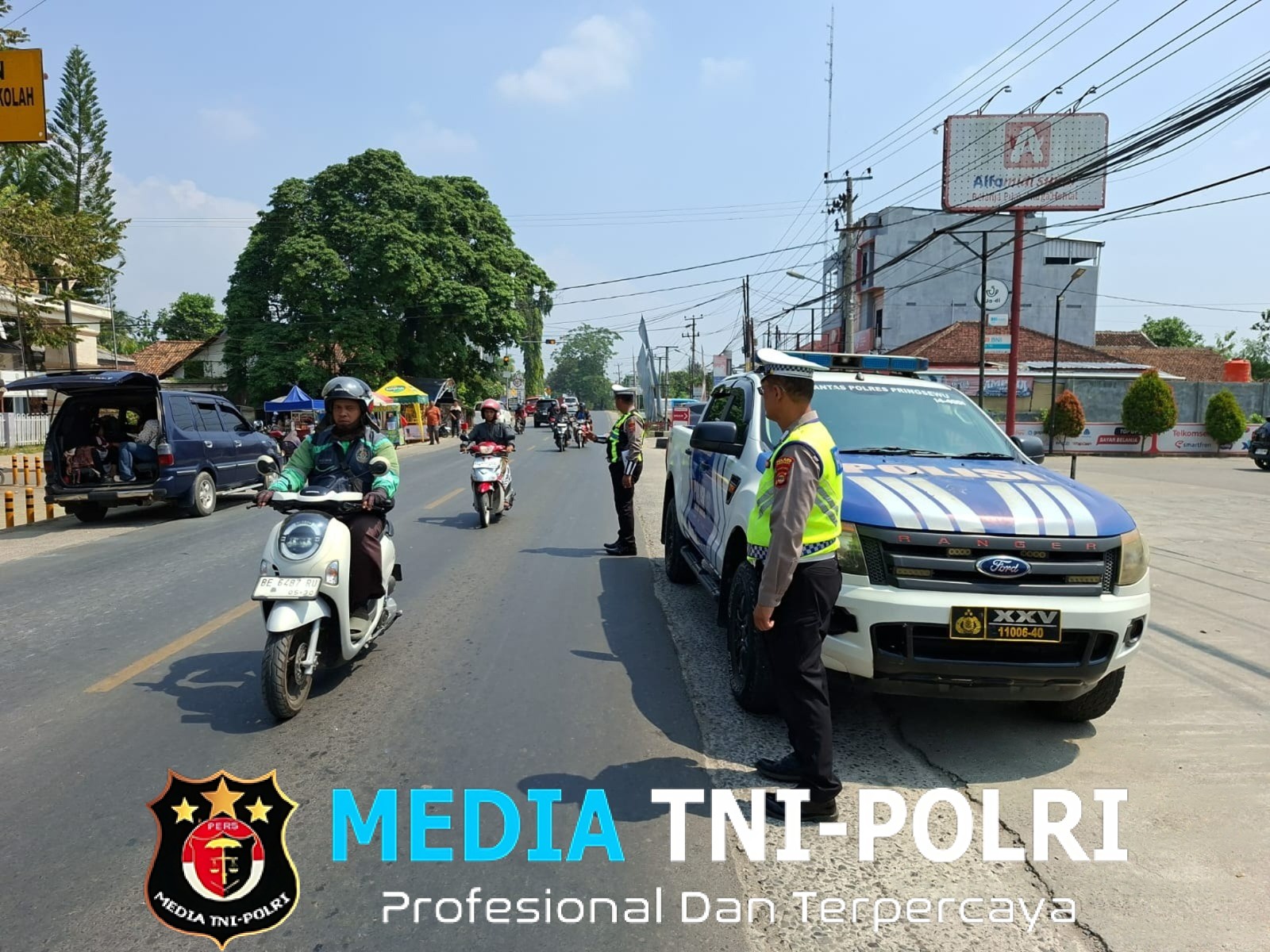 Tekan Angka Kecelakaan, Satlantas Pringsewu Intensifkan Patroli di Jalur Lintas Barat