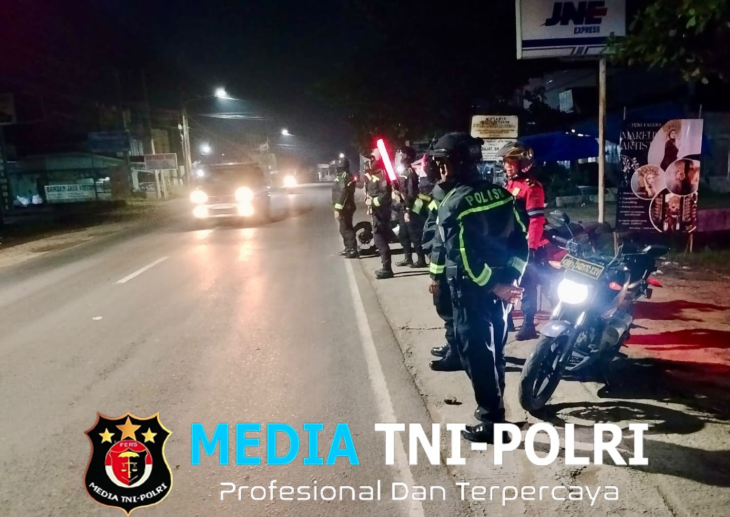 Patroli KRYD Sat Samapta Polres Lampung Tengah, Ciptakan Rasa Aman di Sepanjang Jalinteng Sumatera