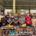 Perkuat Sinergitas di Tapal Batas, Satgas Pamtas Yonarmed 13/Nanggala Pos Kotis Gelar Olahraga Bersama dan Syukuran HUT Ke-64