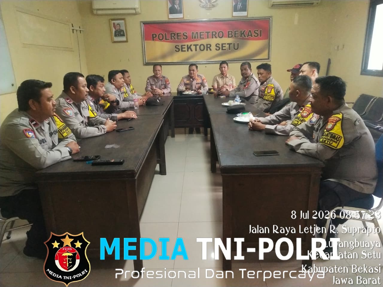Jelang Pilkades Serentak 2026, Polsek Setu Perkuat Deteksi Dini dan Kesiapan Bhabinkamtibmas