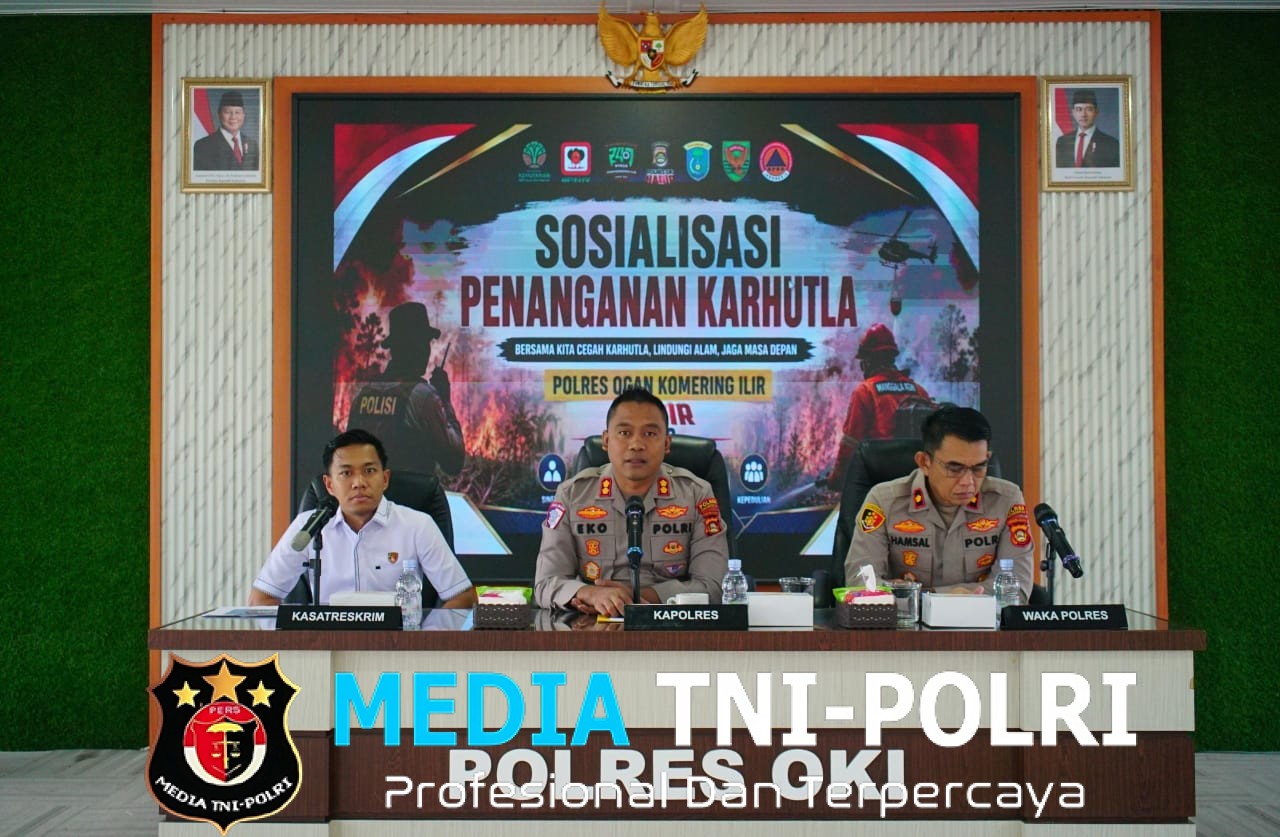 Polres OKI Perkuat Koordinasi Lintas Sektor untuk Antisipasi Karhutla