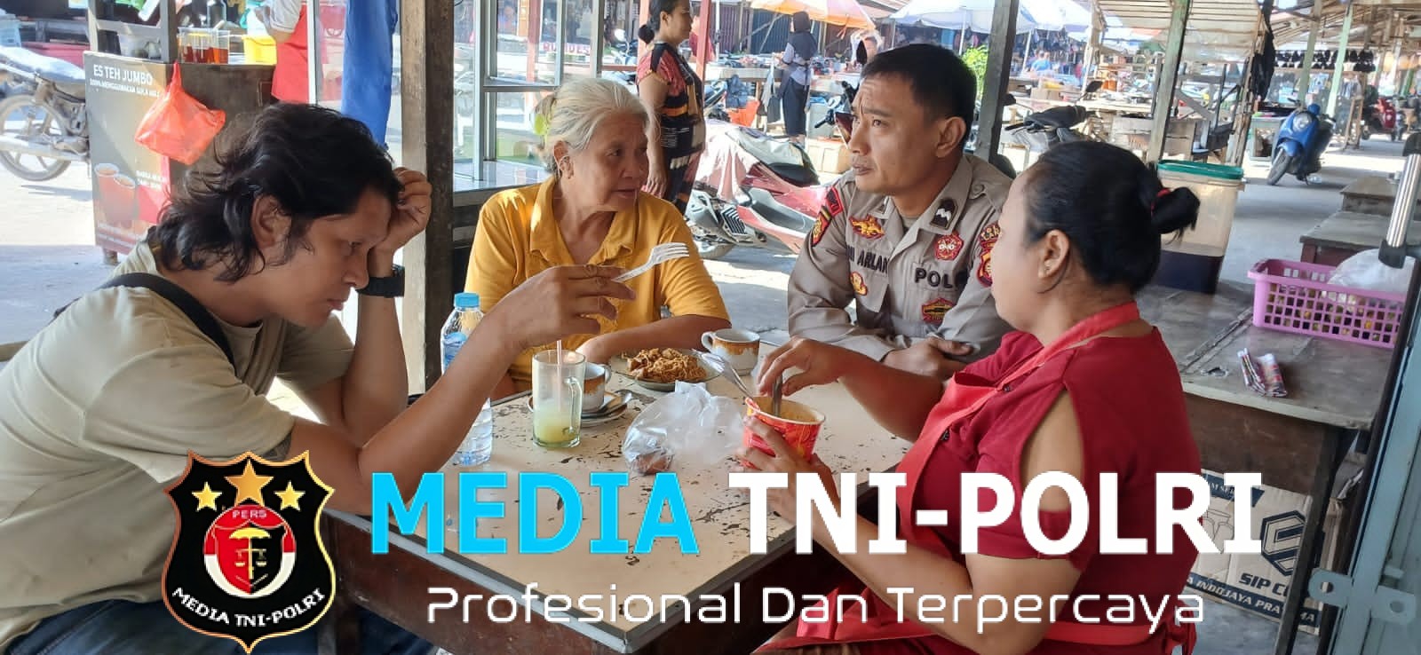 Polisi Hadir di Tengah Aktivitas Warga, Ingatkan Jangan Mudah Percaya Modus Penipuan