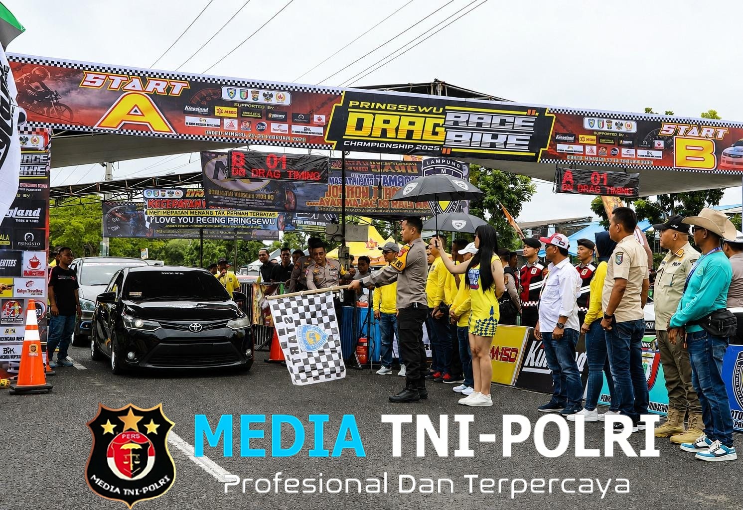 Sambut Hari Bhayangkara ke-80, Polres Pringsewu Kembali Gelar Drag Race & Drag Bike Championship 2026