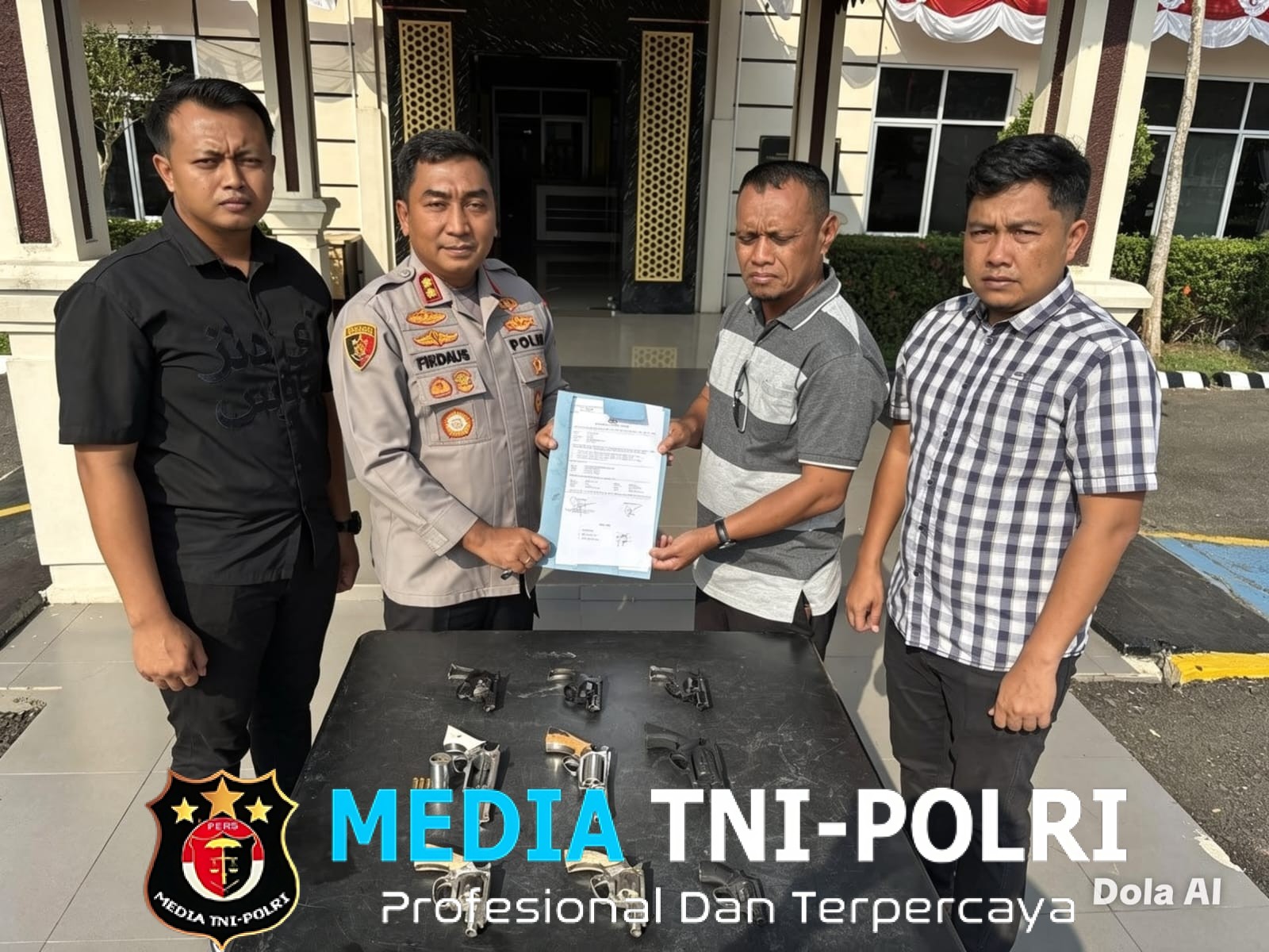 Kapolres Mesuji Apresiasi Tokoh Masyarakat atas Penyerahan Sukarela Senjata Api Rakitan