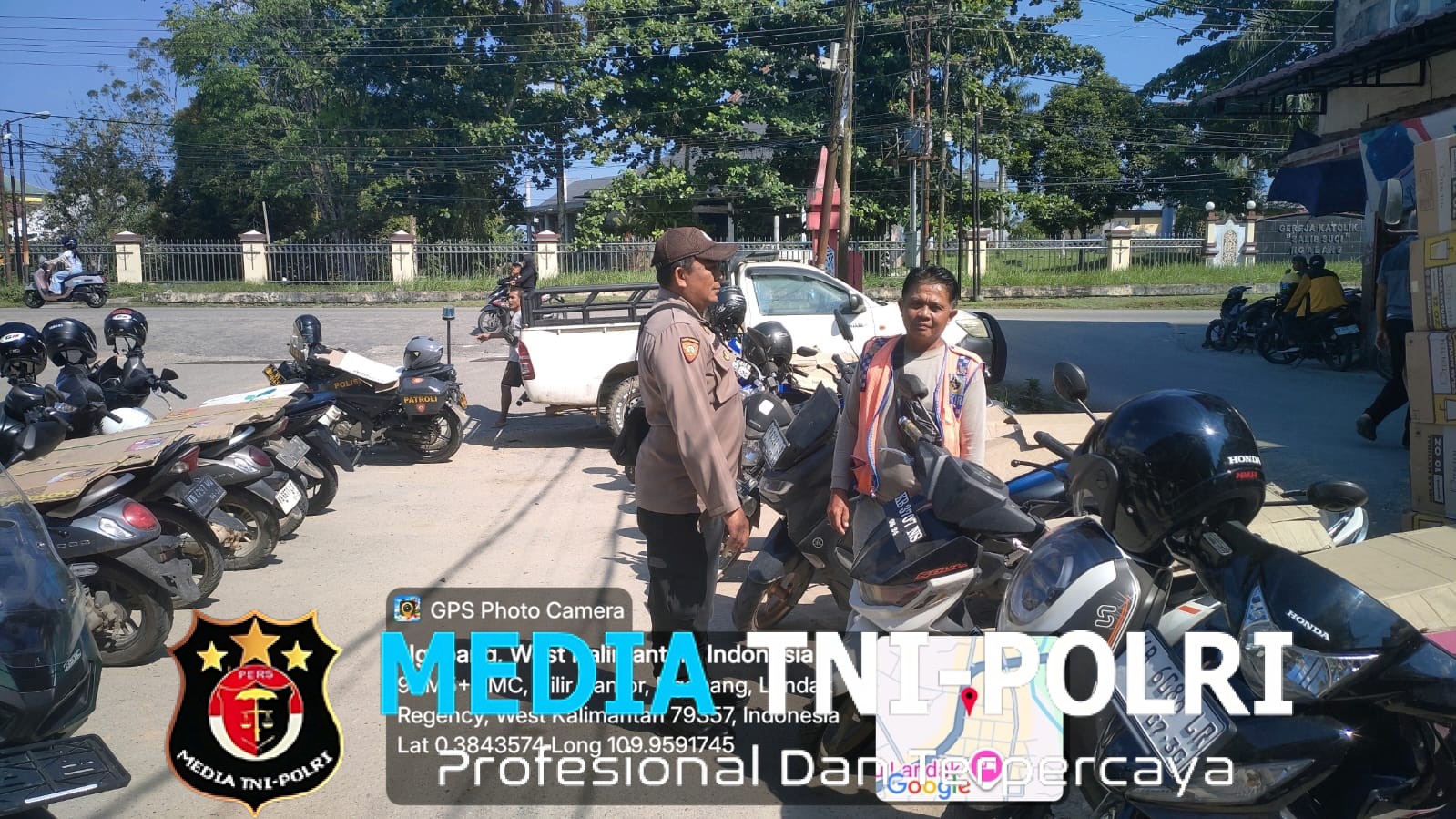 Persempit Ruang Gerak Pelaku Curanmor, Polisi Patroli Siang Sambangi Tukang Parkir di Ngabang