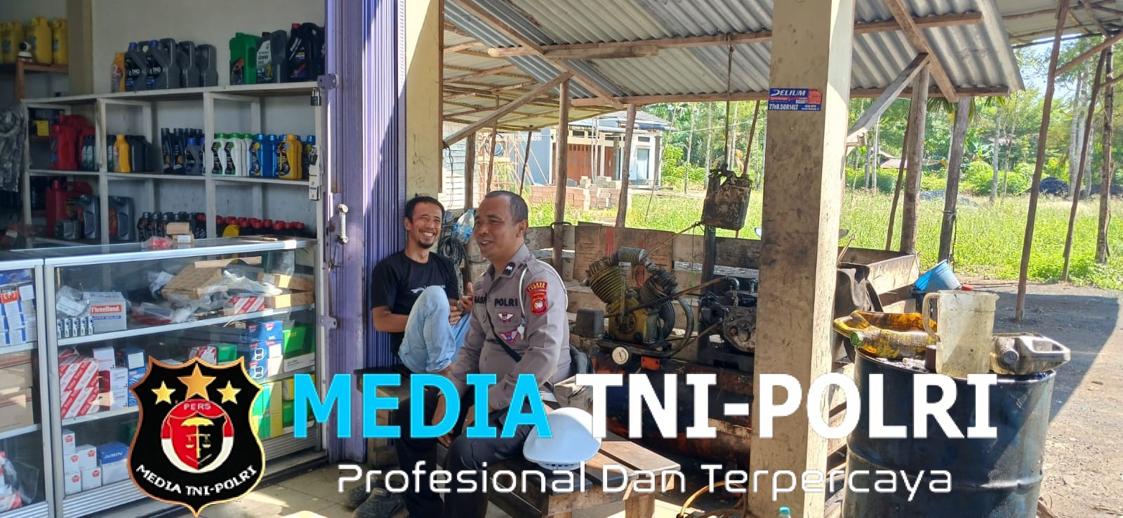Jalin Kedekatan dengan Masyarakat, Kanit Lantas Polsek Mempawah Hulu Sampaikan Pesan Kamtibmas