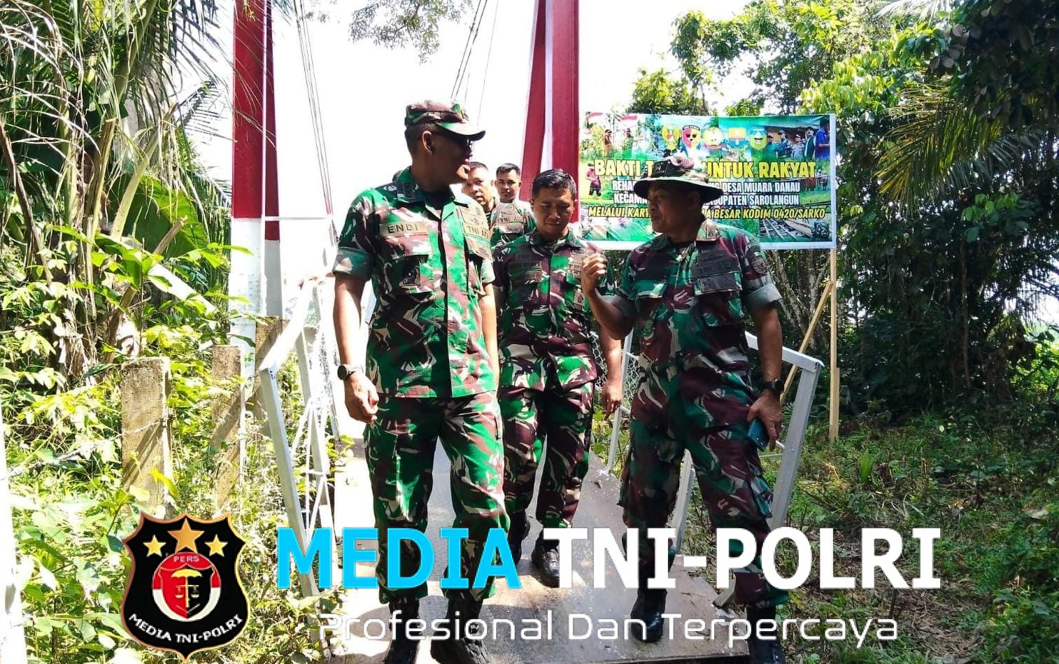 Kasiter Korem 042/Gapu Tinjau Lokasi Karya Bakti Skala Besar TA 2026, Dandim 0420/Sarko Pastikan Pembangunan Jembatan Berjalan Optimal