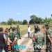 Kasdim 0402/OKI Tinjau Lahan Lokasi Panen Raya Serentak Bersama Presiden RI di Desa Jukdadak