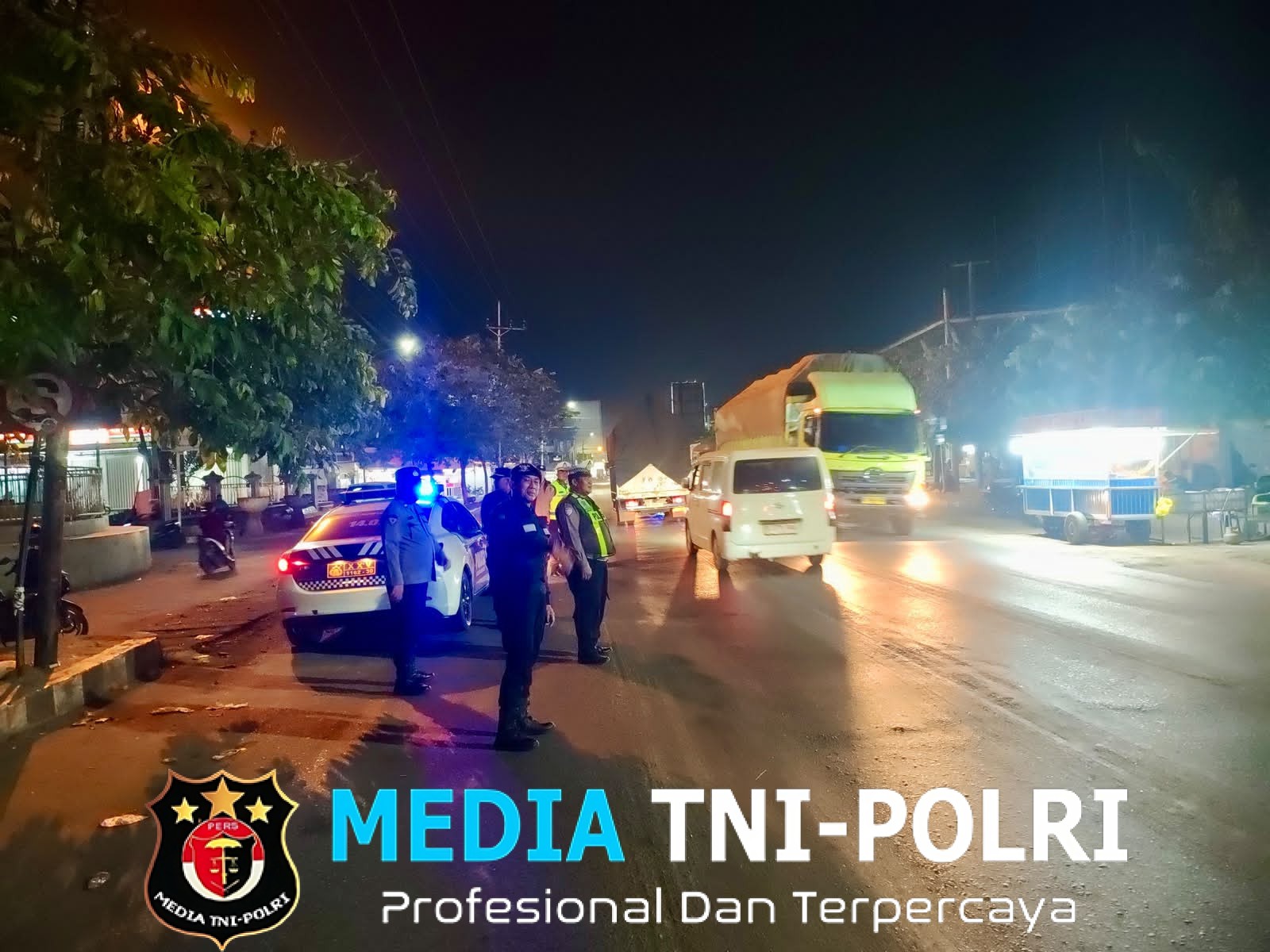 Jaga Kamtibmas Tetap Kondusif, Polres Lampung Tengah Perkuat Patroli Malam