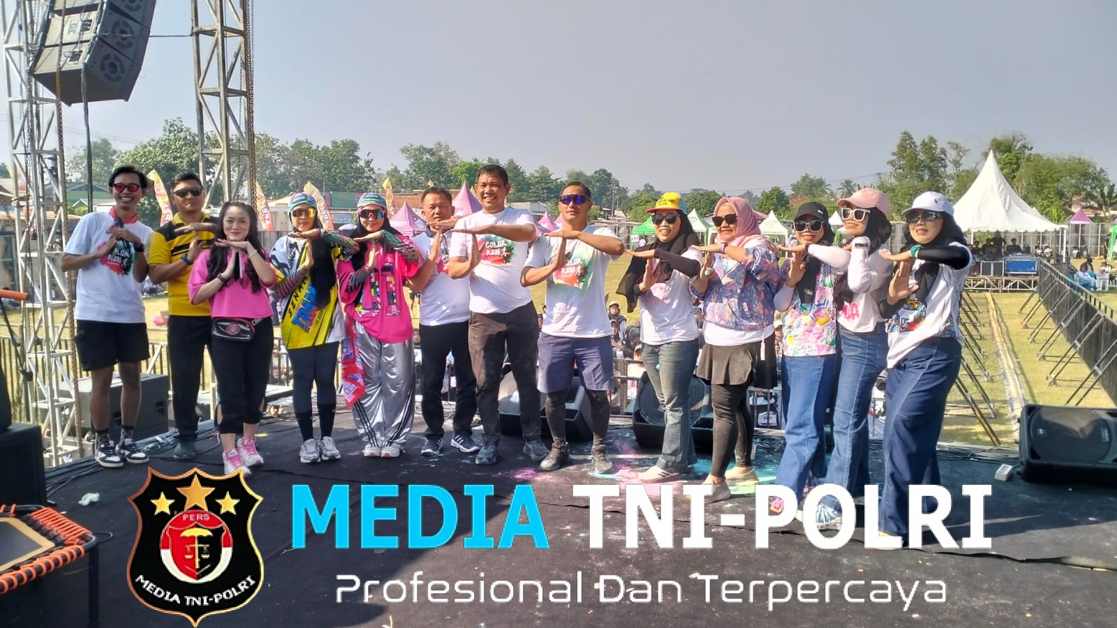 Polres Tulang Bawang Barat Amankan Kegiatan Colour Run Remind Festival 2026 di Lapangan Pulung Kencana
