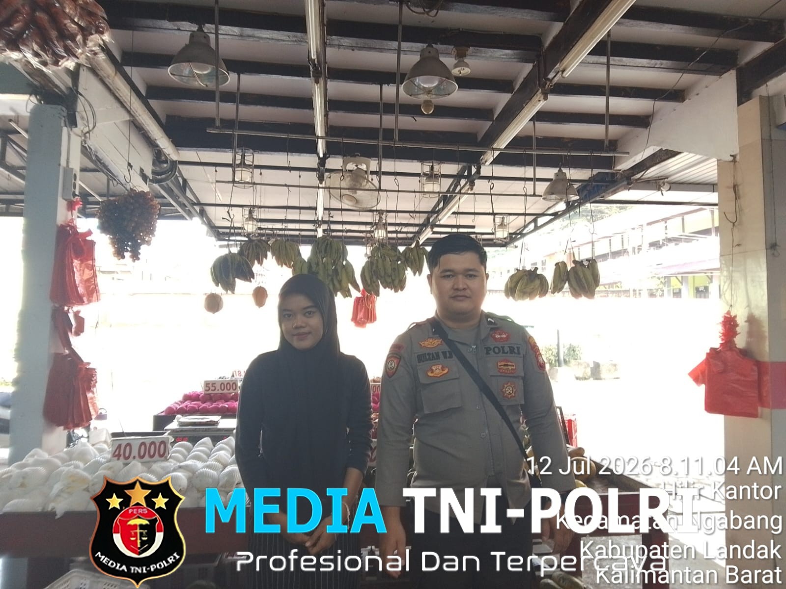 Waspada Modus Baru! Polsek Ngabang Edukasi Karyawan Toko Saat Patroli Siang