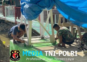 Jembatan Gantung Sungai Hou Capai 95 Persen, Akses Antarwilayah Segera Terhubung