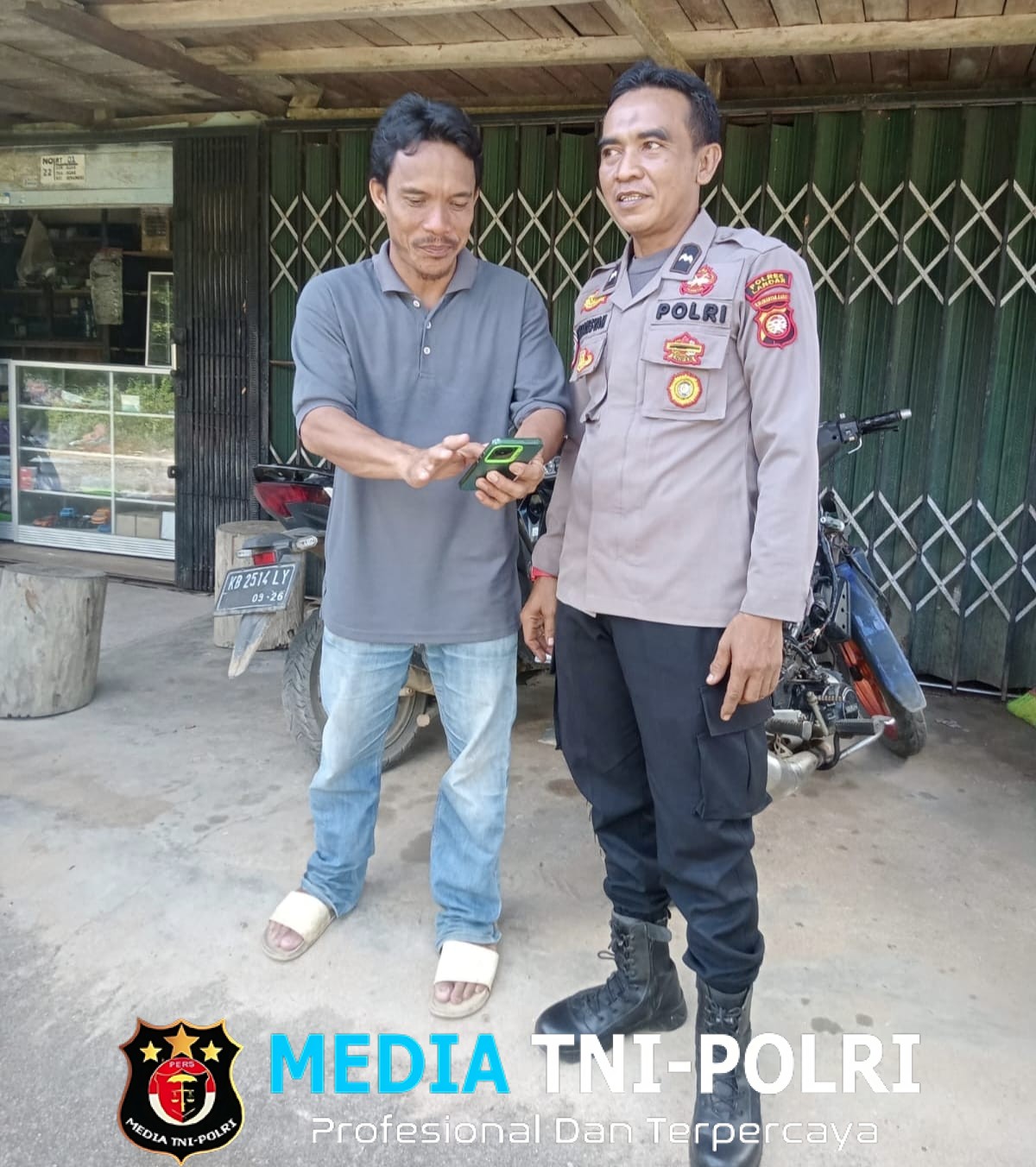 Antisipasi Hoaks dan Ujaran Kebencian, Polsek Sebangki Gencar Himbau Warga Bijak Bermedia Sosial