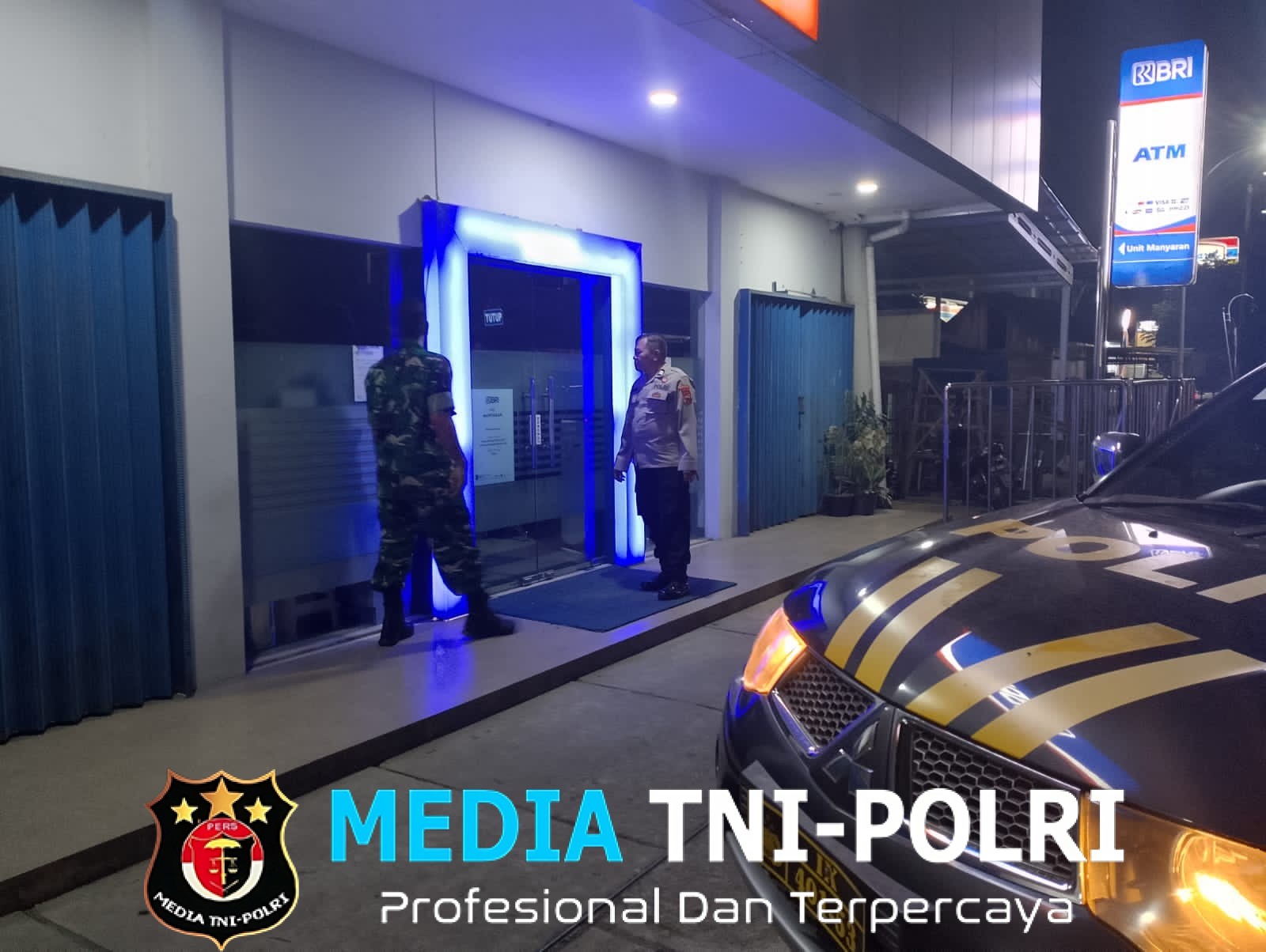 Patroli Malam TNI-Polri di Manyaran, Pastikan Objek Vital dan Koperasi Merah Putih Tetap Aman