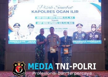 Dandim 0402/OKI-OI Hadiri Pisah Sambut Kapolres Ogan Ilir, Perkuat Sinergitas TNI-Polri