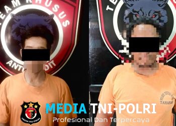 Beraksi Dini Hari, Dua Pelaku Pencurian Buah Sawit di PT GMP Diamankan Polsek Terusan Nunyai
