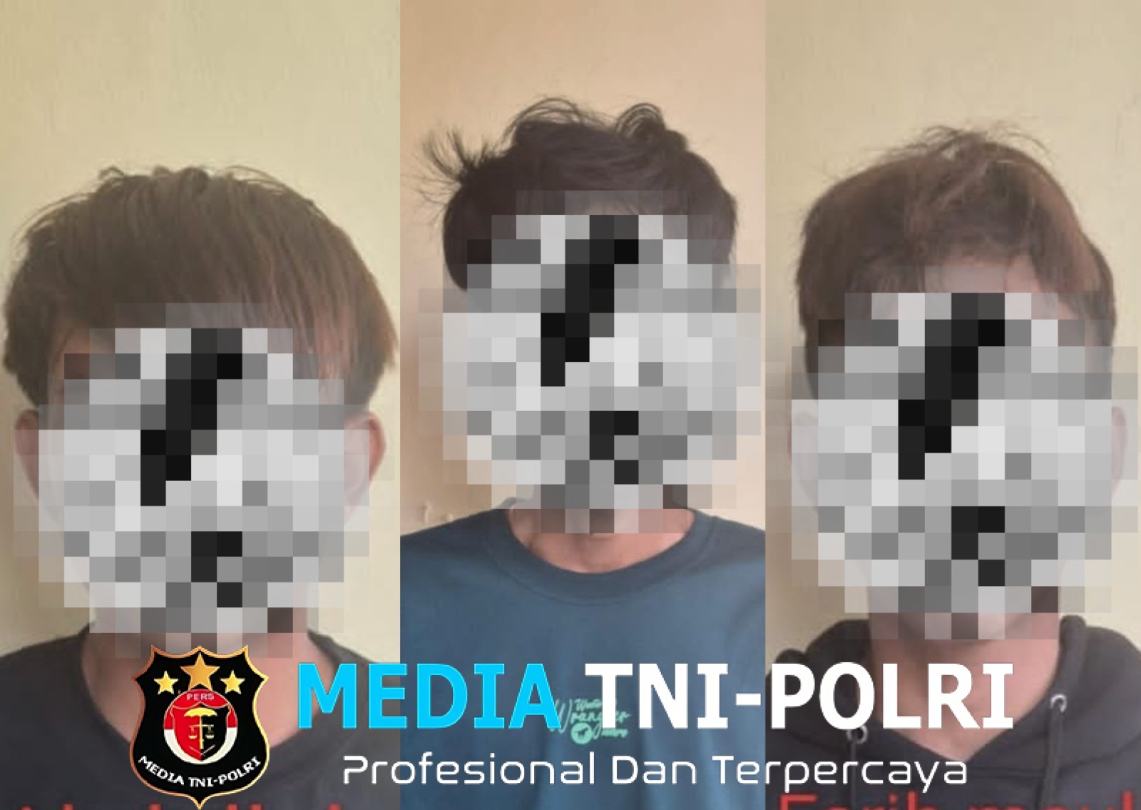 Sinergi Antarpolsek, Empat Terduga Pelaku Pemerasan Bersenjata Tajam Diamankan