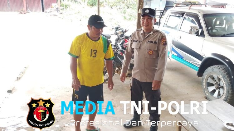Meski Matahari Menyengat, Polisi Tetap Hadir di Tengah Warga Berikan Rasa Aman