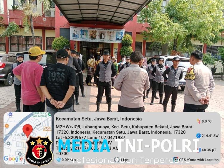 Jaga Jakarta Jaga Bekasi, Police Go to School Polsek Setu Tanamkan Karakter Positif kepada Pelajar