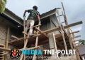Program Bakti TNI Terus Berjalan, Renovasi SMP Negeri 3 Purbatua Capai Progres 81,5 Persen