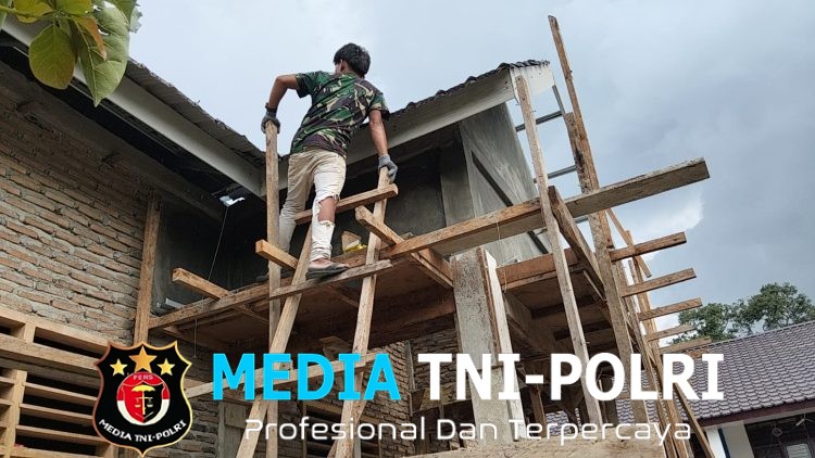 Program Bakti TNI Terus Berjalan, Renovasi SMP Negeri 3 Purbatua Capai Progres 81,5 Persen