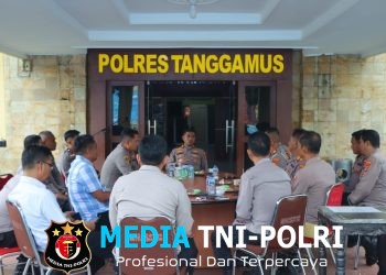Kapolres Tanggamus Tekankan Pendataan Logistik dan Kesiapsiagaan Personel Hadapi Bencana