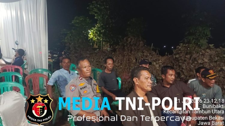 Jaga Jakarta Jaga Bekasi, Polsek Babelan Amankan Hiburan Jaipongan di Buni Bakti
