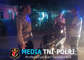 Jaga Jakarta Jaga Bekasi, Patroli Biru Polsek Bojongmangu Jangkau Kawasan GIIC dan Jalur Sukamukti