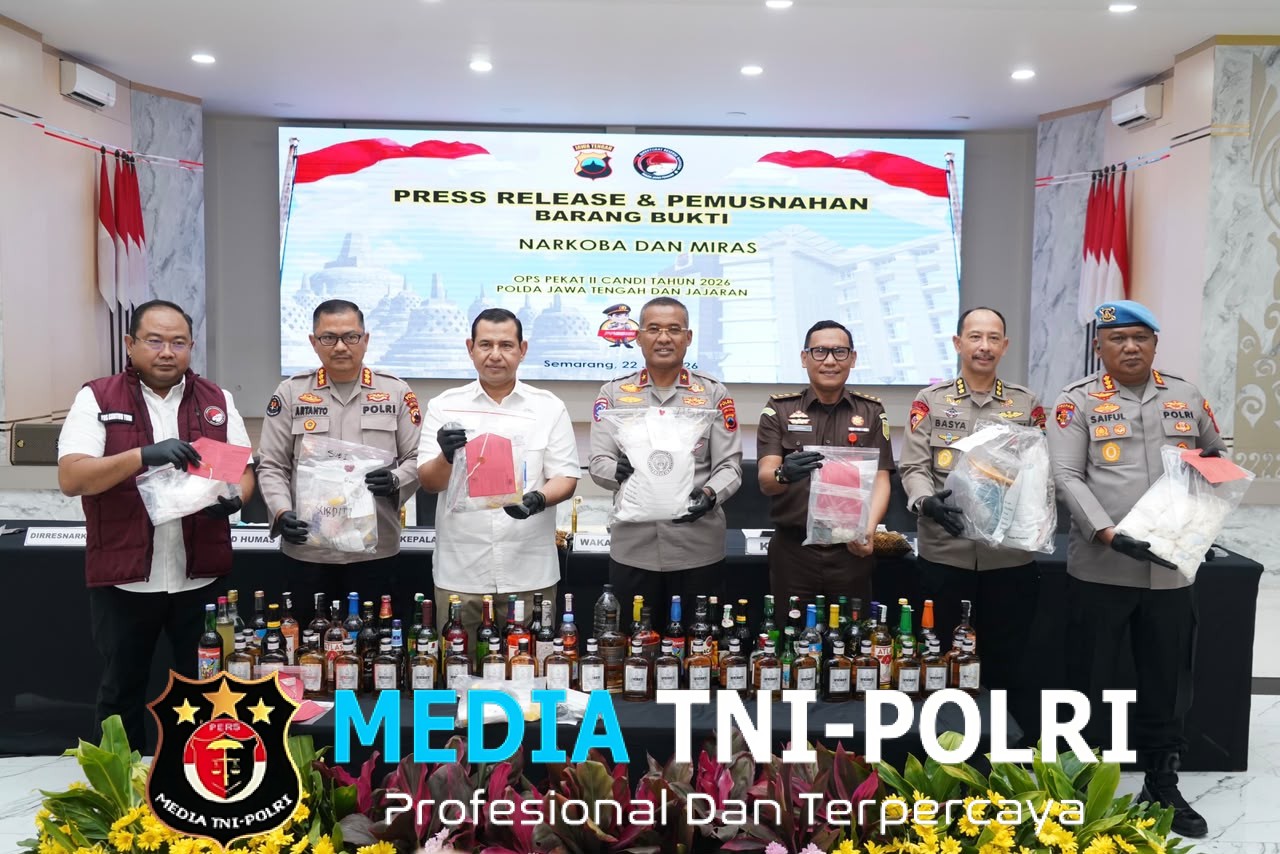 Ops Pekat II Candi 2026 Berhasil, Dit Resnarkoba Polda Jateng Ungkap 198 Kasus Narkoba dan 2.112 Kasus Miras, Selamatkan 66 Ribu Jiwa