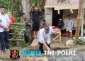 Dorong Terwujudnya Infrastruktur Desa, Danramil 1310-03/Likupang Bersama Forkopimcam Gelar Prosesi Peletakan Batu Pertama Pembangunan Jembatan Perintis Garuda di Desa Kokoleh Satu