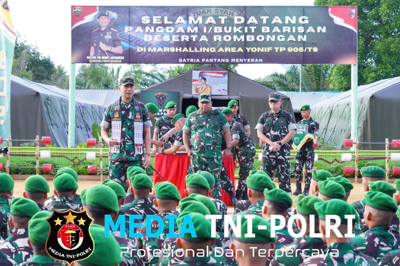 Pangdam I/BB Kunjungi Yonif TP 905/Tuan Syah, Tekankan Profesionalisme dan Kesiapan Prajurit