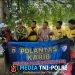 Polantas Karib, Satlantas Polres Lampung Utara Edukasi Keselamatan Berkendara kepada Pengemudi Maxim