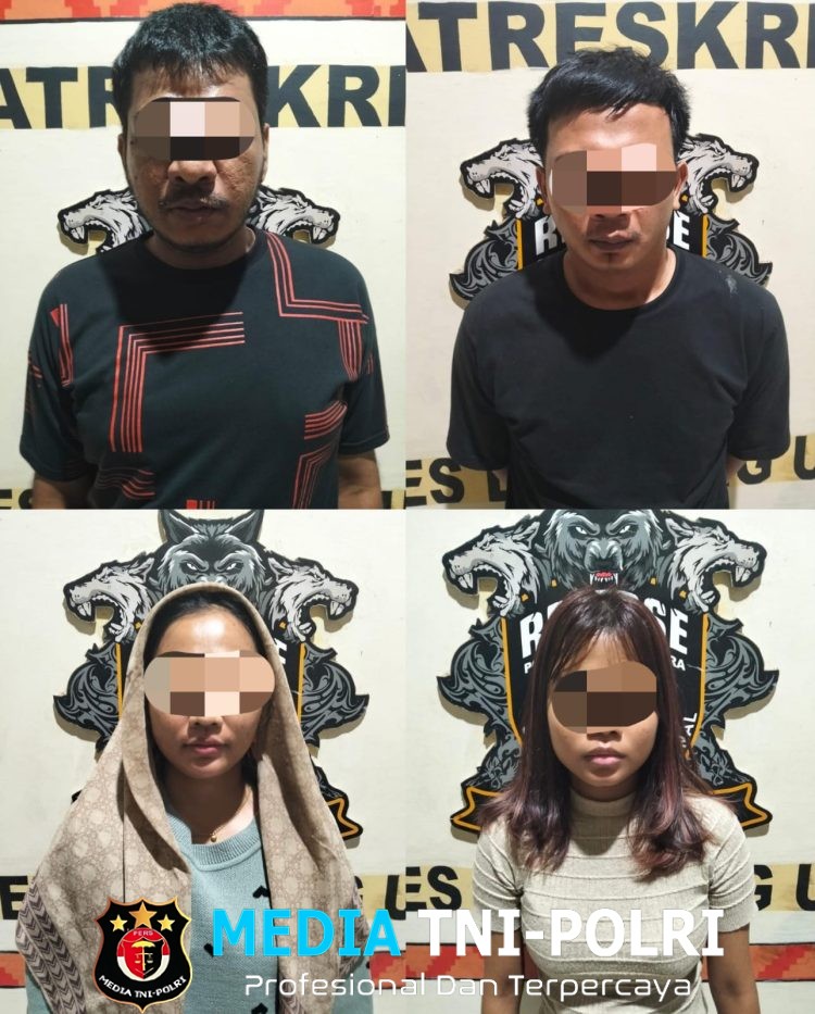 Modus Michat Berujung Curas, Empat Pelaku Dibekuk Tim Tekab 308 Presisi Polres Lampung Utara