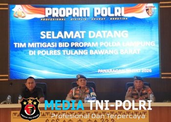 Bid Propam Polda Lampung Gelar Gaktibplin, Pengecekan Senjata Api Dan Mitigasi di Polres Tulang Bawang Barat, Perkuat Pengawasan Internal