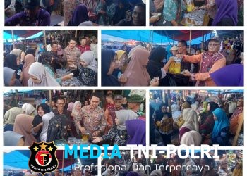 Gerakan Serentak Penetrasi Pasar di Pasar Pagelaran Disambut Antusias Warga