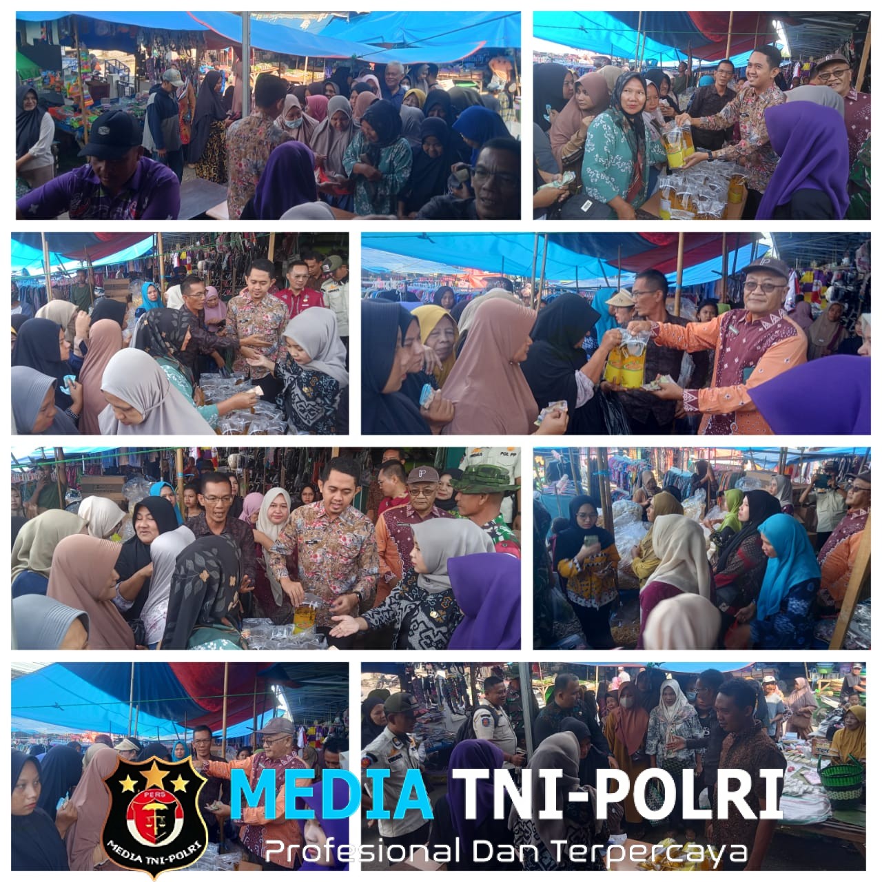 Gerakan Serentak Penetrasi Pasar di Pasar Pagelaran Disambut Antusias Warga