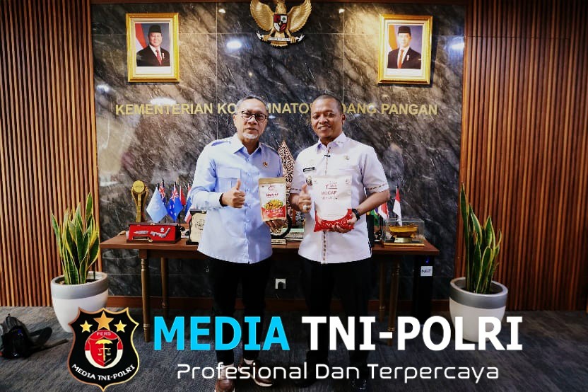 Audiensi Dengan Menko Bidang Pangan, Bupati Pringsewu Riyanto Pamungkas Kenalkan Produk Hilirisasi Mocaf