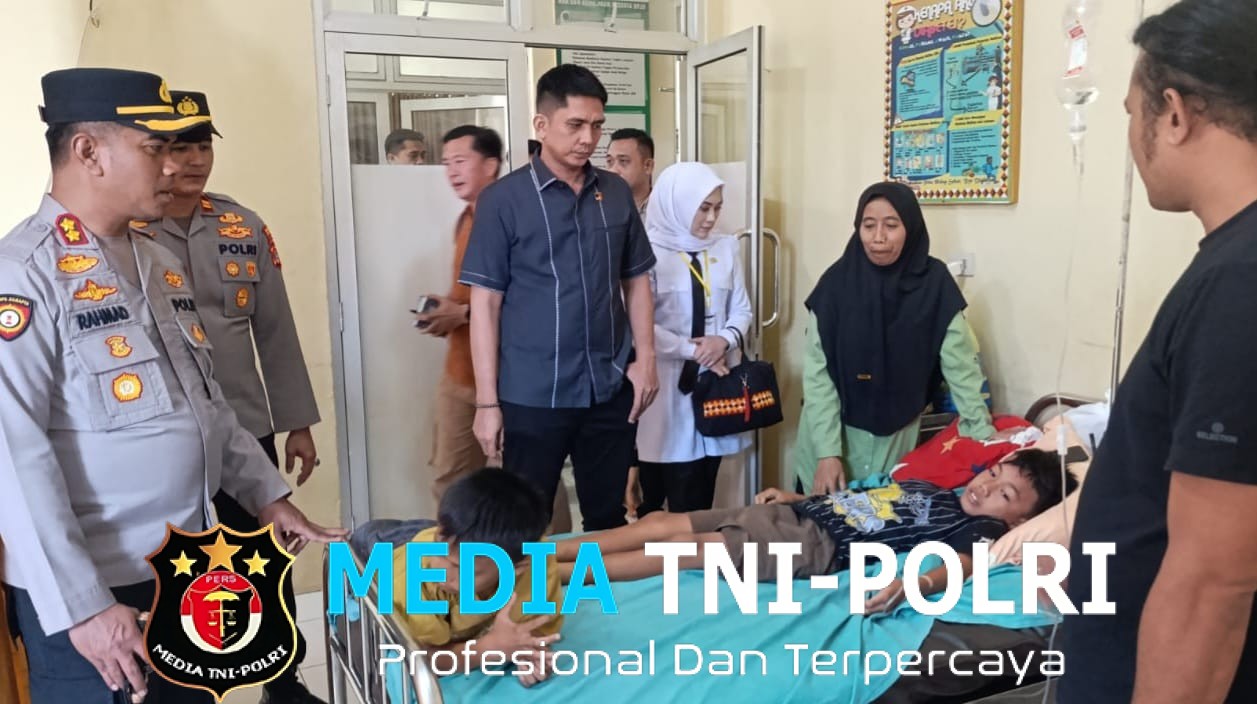 Respons Cepat! Kapolres Tanggamus Turun Langsung Cek Penanganan Siswa Diduga Keracunan Makanan