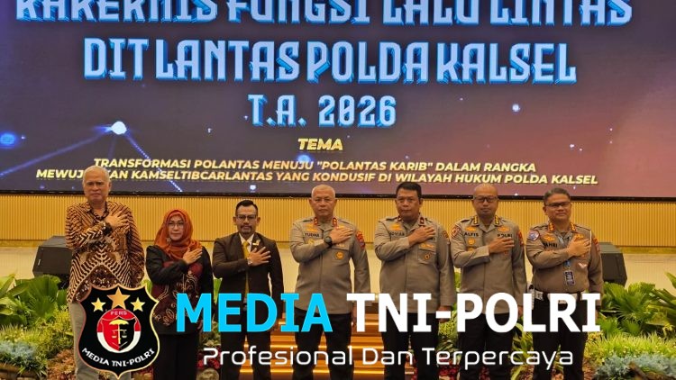 Internalisasi Polantas KARIB, Rakernis Polda Kalsel 2026 Hadirkan Motivator Nasional