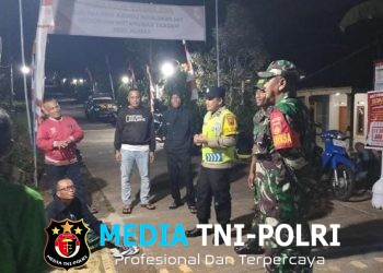 Wujud Sinergi TNI-POLRI Menjaga Keamanan Masyarakat Slogohimo