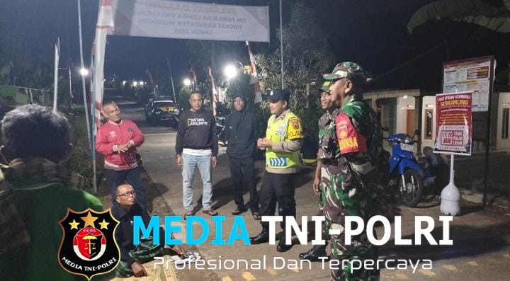 Wujud Sinergi TNI-POLRI Menjaga Keamanan Masyarakat Slogohimo